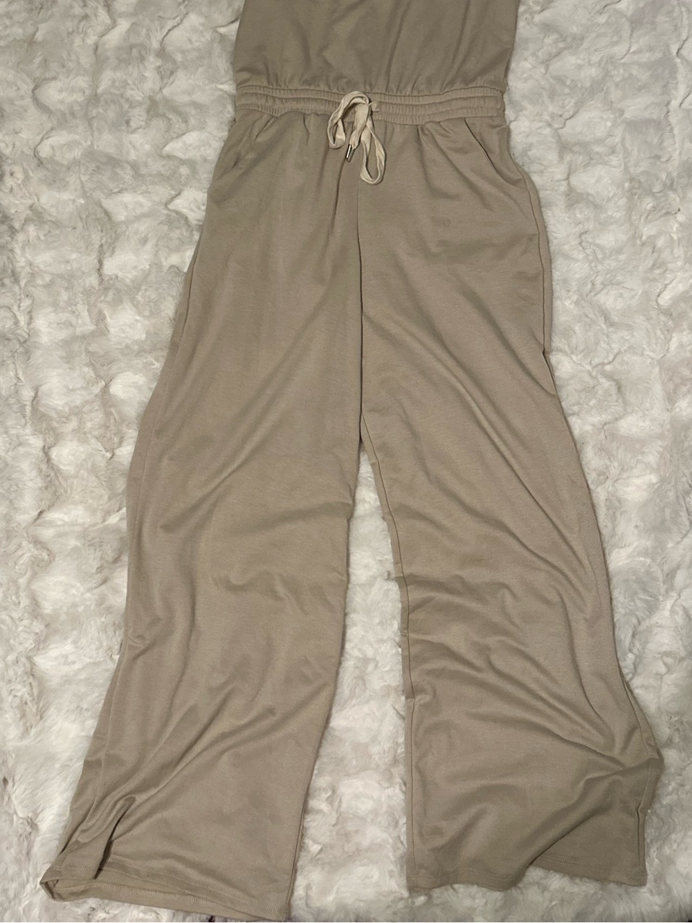 Francesca’s Juliana Henley Soft Jumpsuit- Sleeveless Drawstring Waist- Women’s - Picture 4 of 6